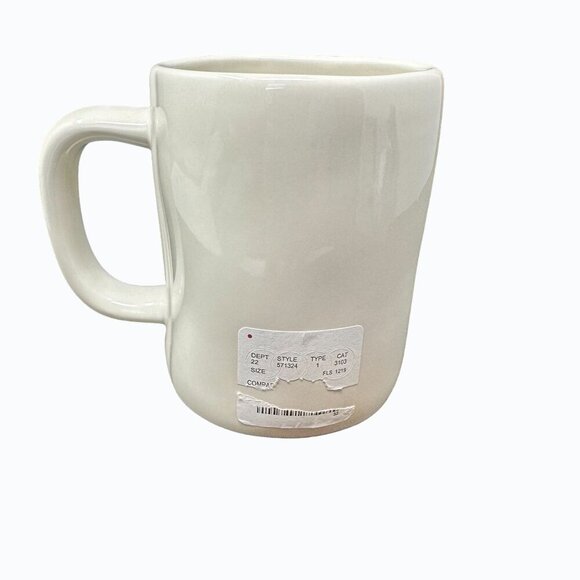 Rae Dunn PAWSOME Mug Magenta Ceramic Dog Lover Large Coffee Cup White Gift - Picture 5 of 7